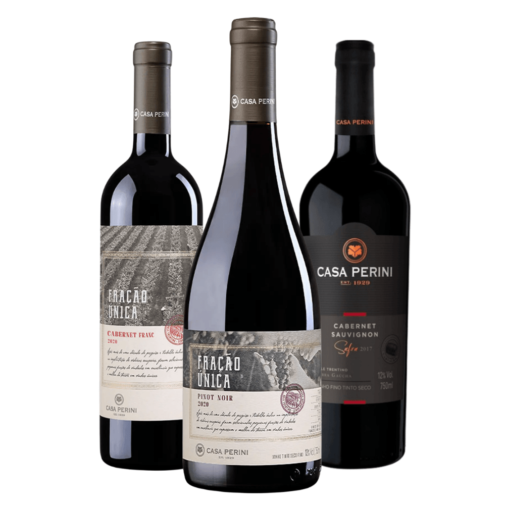 Kit Vinhos Tintos Casa Perini - 3 Unidades
