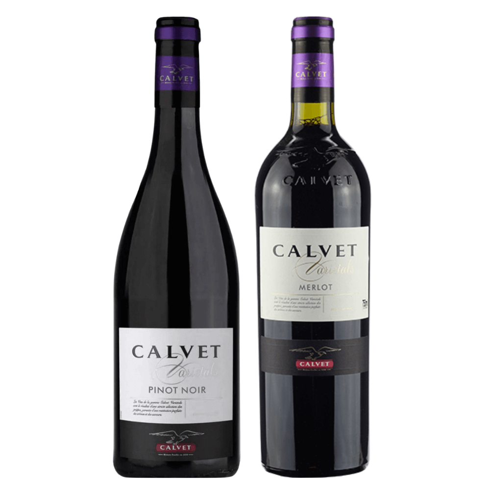 Kit Vinhos Tintos Franceses Calvet: Pinot Noir + Merlot