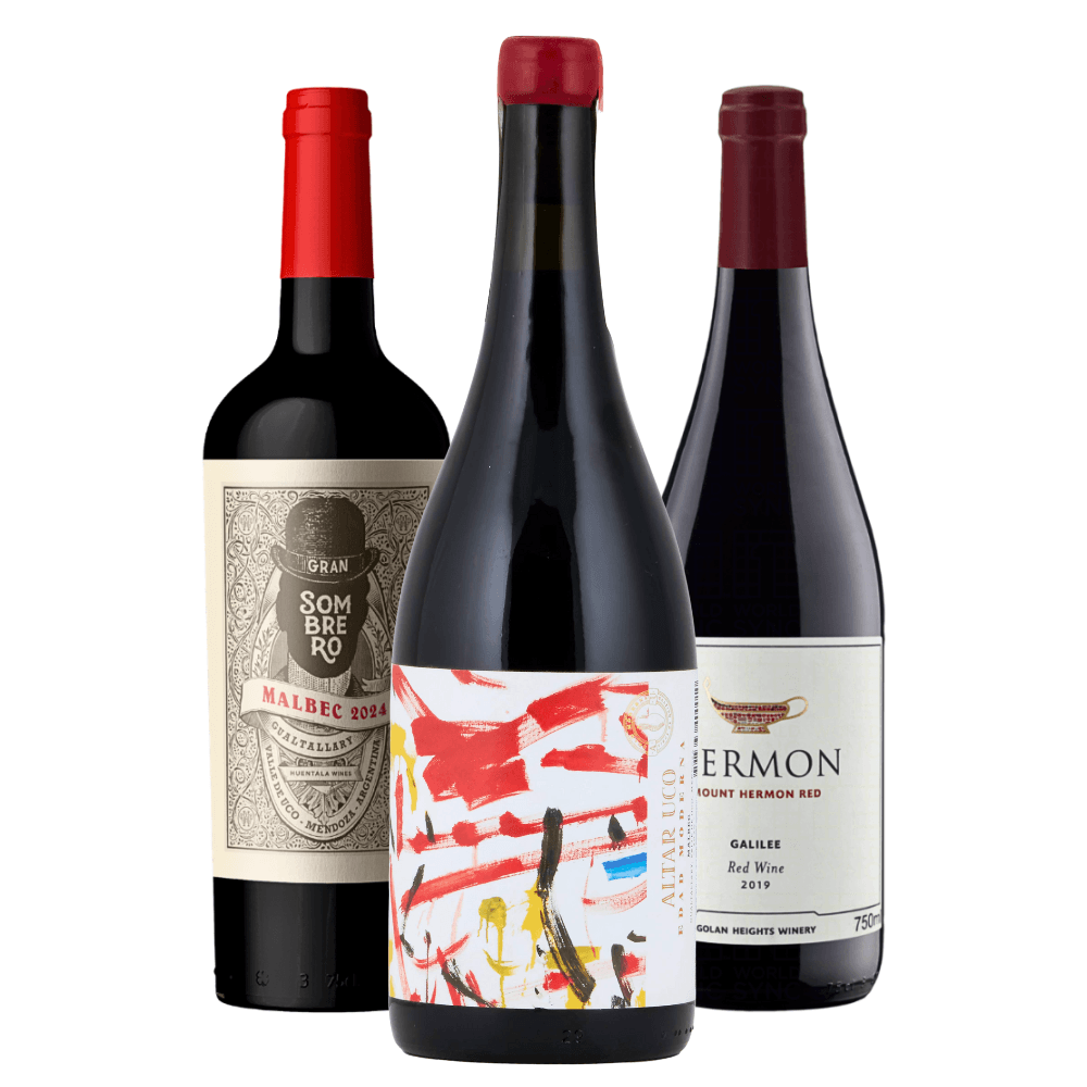 Kit Vinhos Tintos: Gran Sombrero, Edad Moderna, Golan Heights