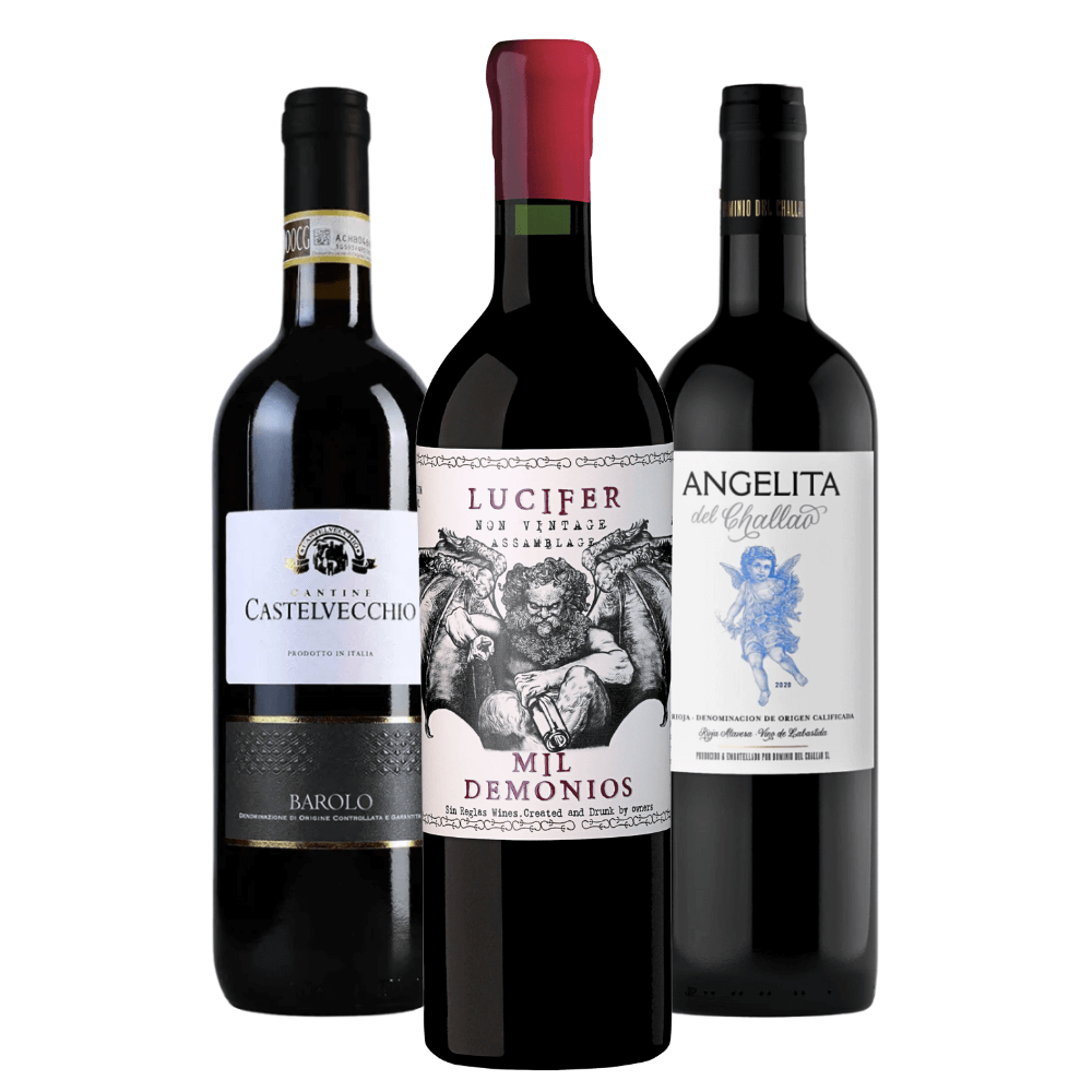 Kit Vinhos Tintos Itália, Argentina, Espanha
