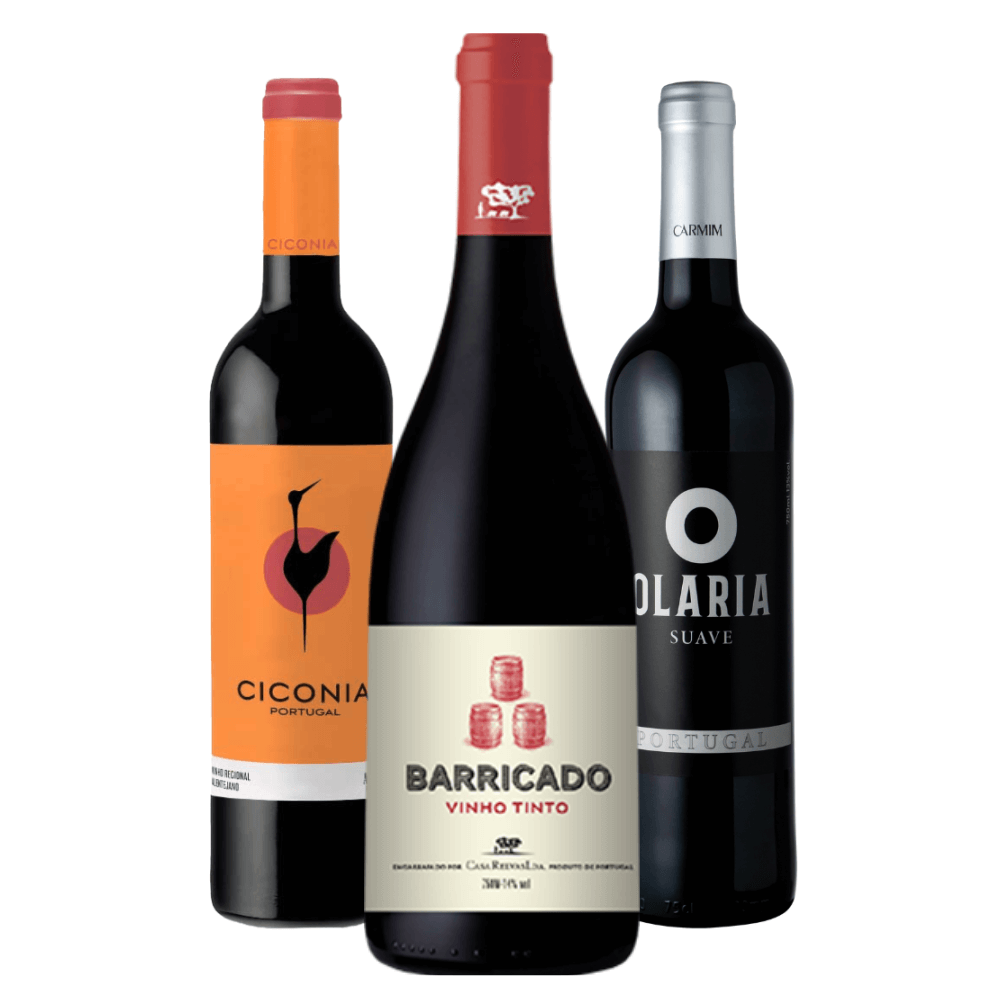 Kit Vinhos Tintos Portugal: Ciconia, Barricado, Olaria Suave