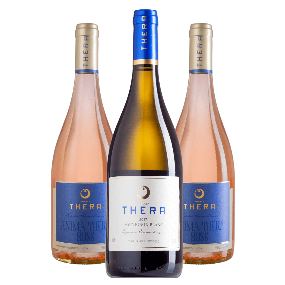 Kit Vinhos Vinícola Thera: 2 Anima Rosé, Sauvignon Blanc