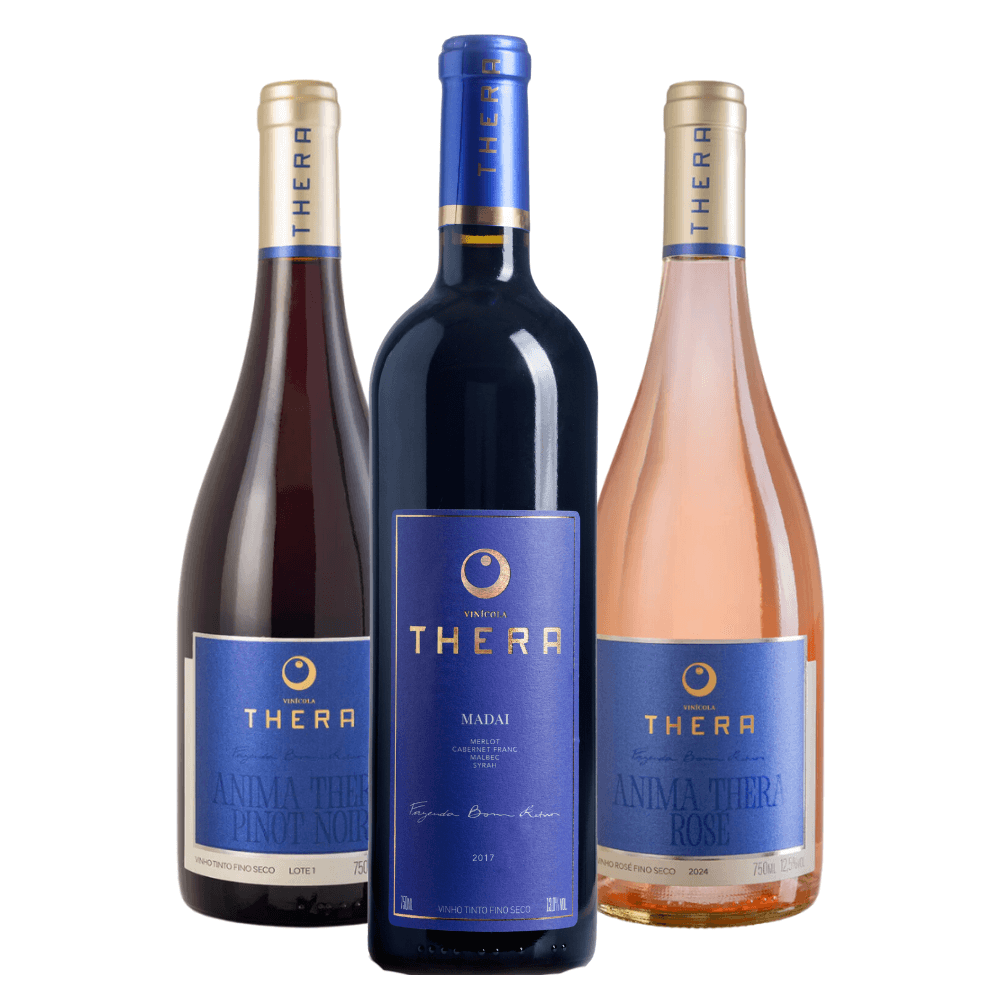 Kit Vinhos Vinícola Thera: Anima Pinot Noir, Anima Rosé, Mandai