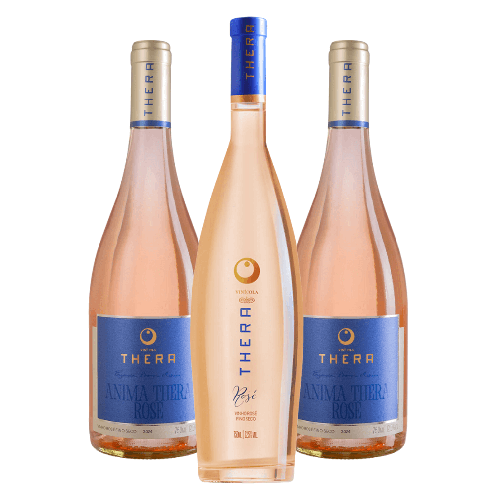 Kit Vinícola Thera: 2 Anima Rosé, Thera Rosé