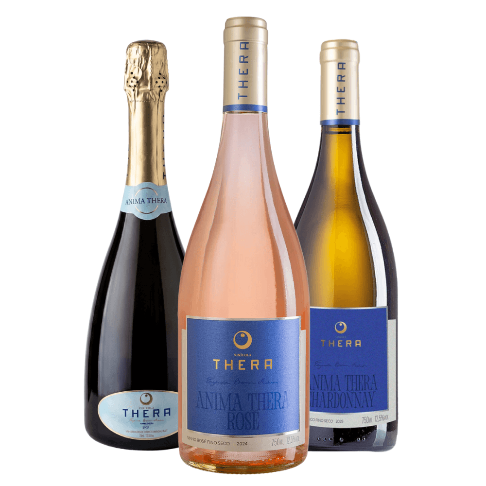 Kit Vinícola Thera Anima Espumante, Chardonnay, Rosé