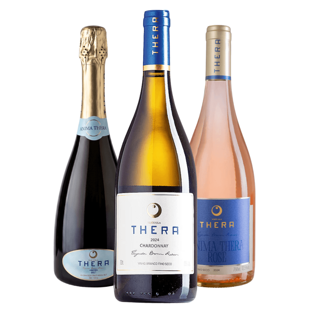 Kit Vinícola Thera Espumante, Chardonnay, Rosé