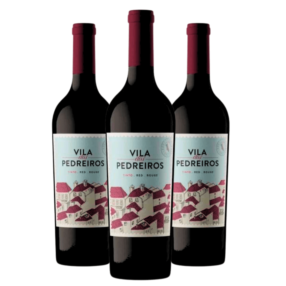 Vinho Abegoaria Vila dos Pedreiros Tinto - 3 Unidades