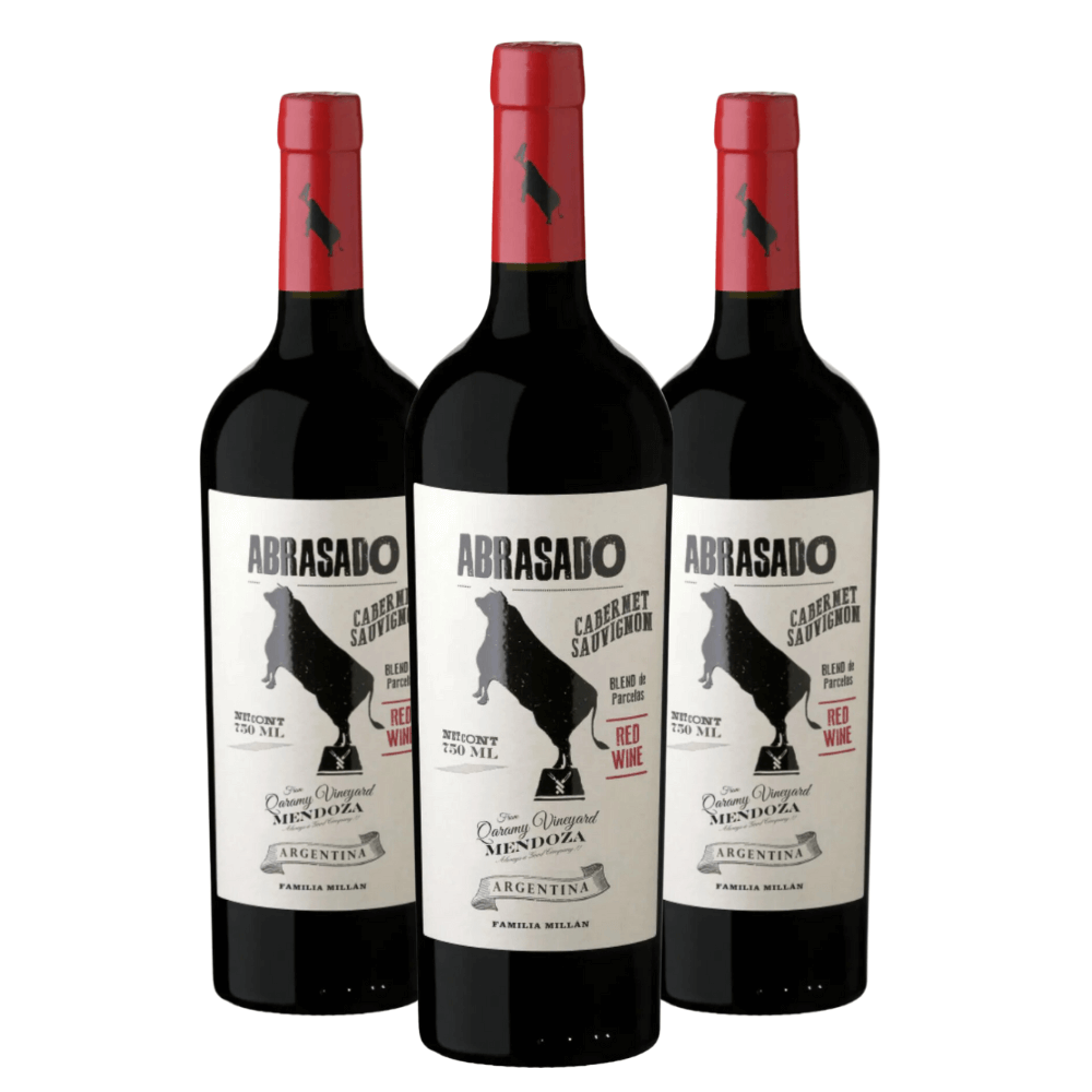 Vinho Abrasado Blend de Parcelas Cabernet Sauvignon - 3 Unidades