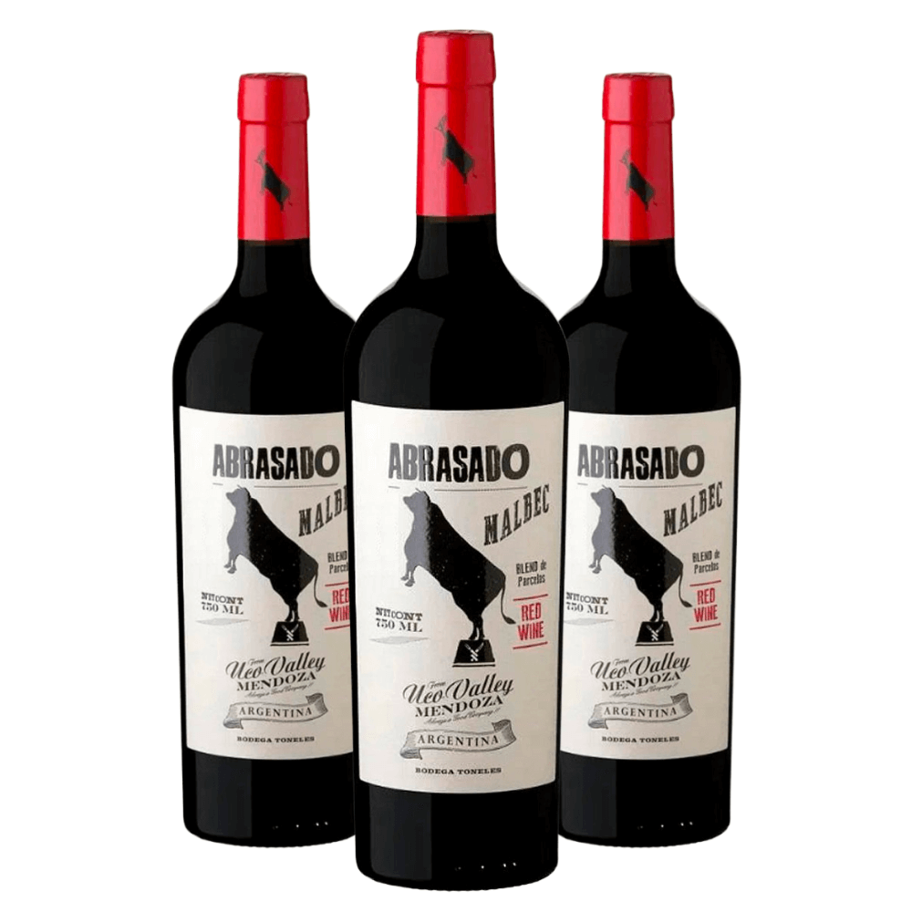 Vinho Abrasado Blend de Parcelas Malbec - 3 Unidades