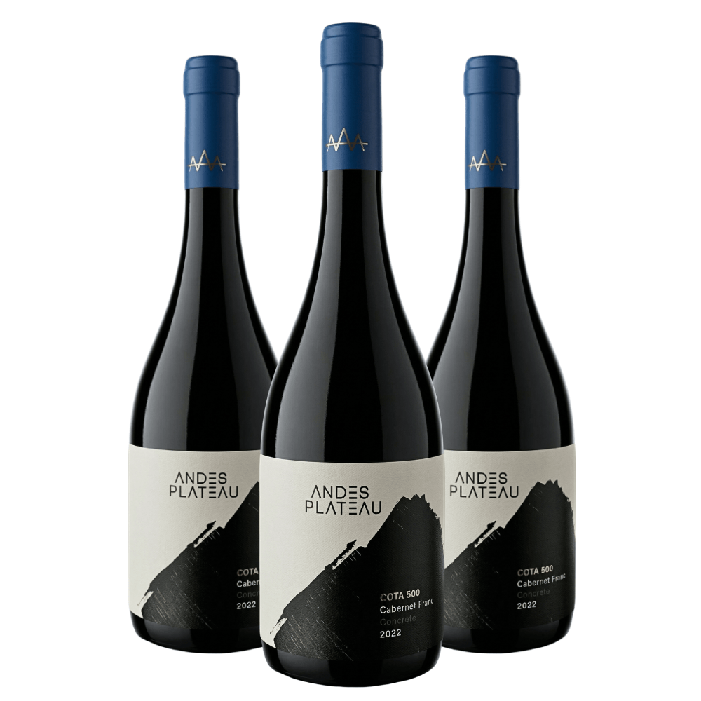 Vinho Andes Plateau Cota 500 Cabernet Franc - 3 Unidades