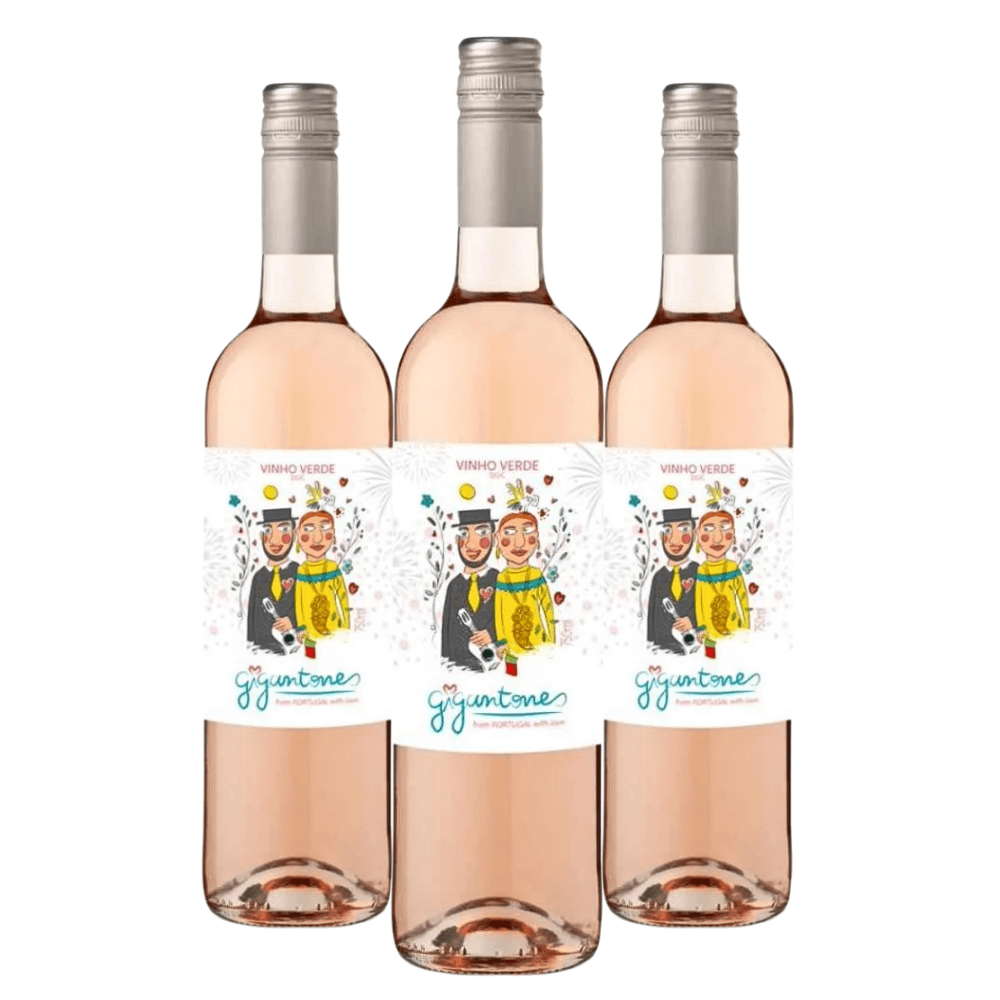 Vinho Barcos Wines Gigantones Vinho Verde Rosé - 3 Unidades