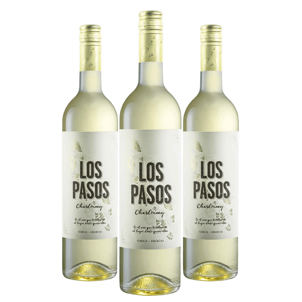 Vinho Bodega Septima Los Pasos Chardonnay - 3 Unidades