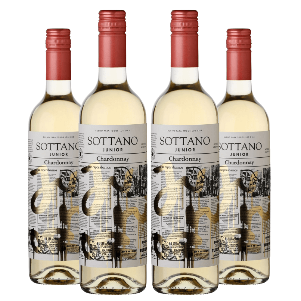 Vinho Bodega Sottano Junior Chardonnay - 4 Unidades