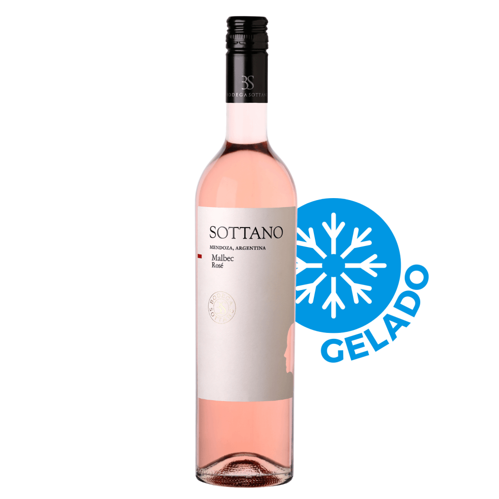 Vinho Bodega Sottano Malbec Rosé - Gelado