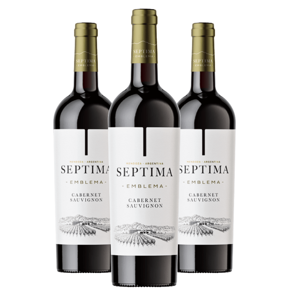 Vinho Bodegas Septima Emblema Cabernet Sauvignon - 3 Unidades