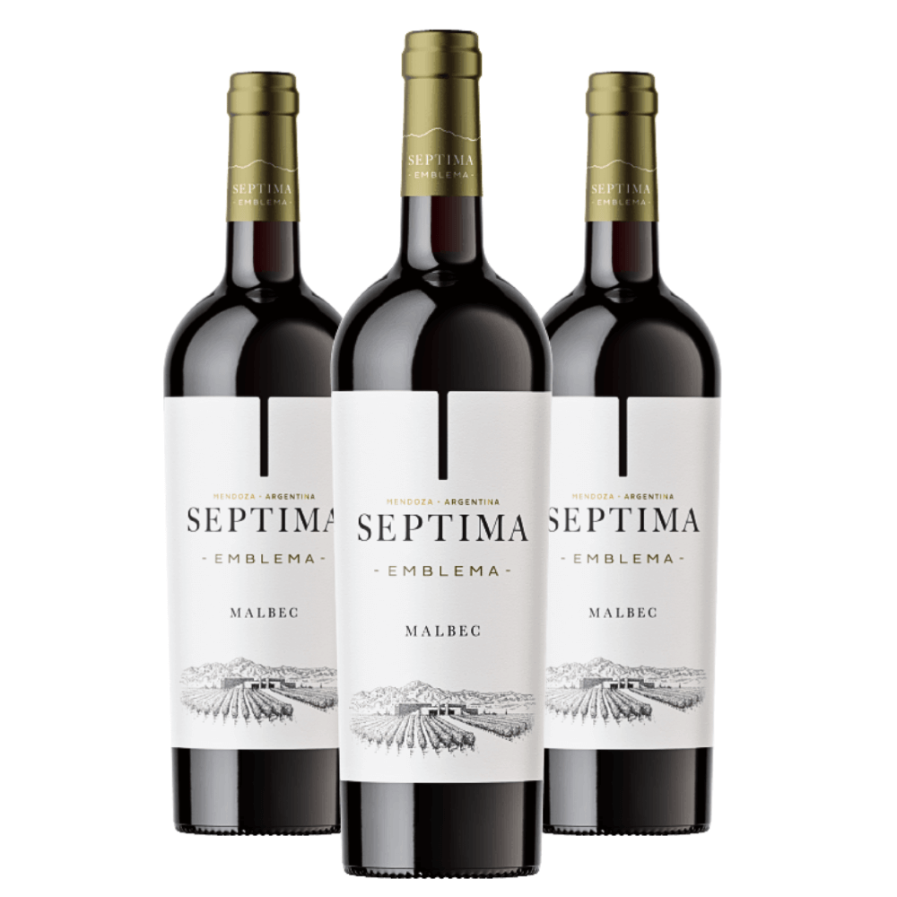 Vinho Bodegas Septima Emblema Malbec - 3 Unidades