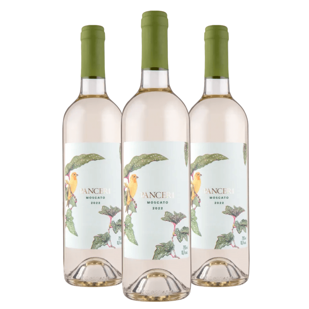 Vinho Branco Panceri Varietal Moscato - 3 Unidades