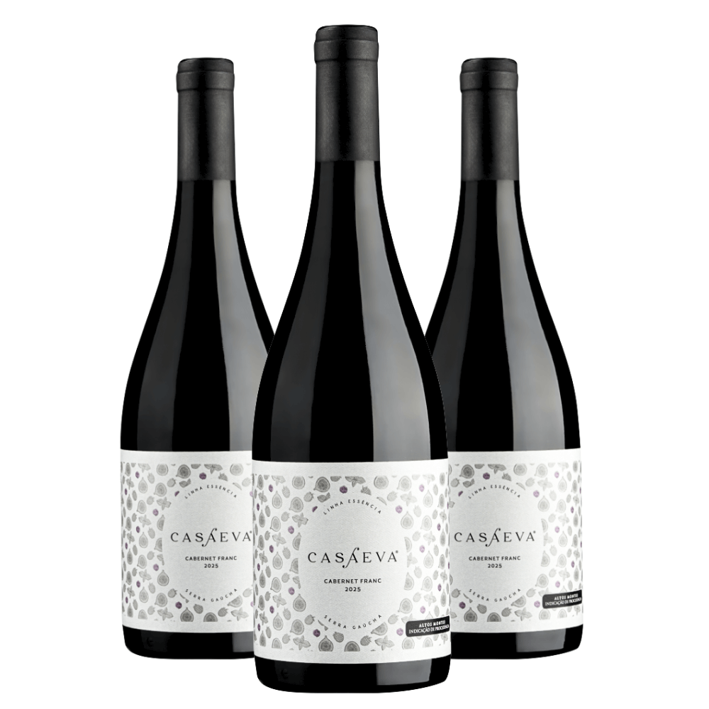 Vinho Casa Eva Essência Cabernet Franc - 3 Unidades