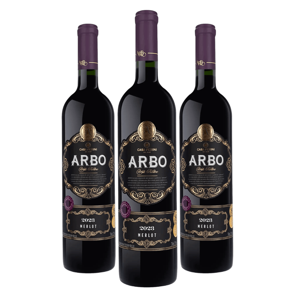 Vinho Casa Perini Arbo Merlot - 3 Unidades