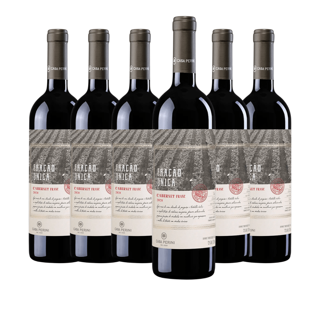 Vinho Casa Perini Fração Única Cabernet Franc - 6 Unidades