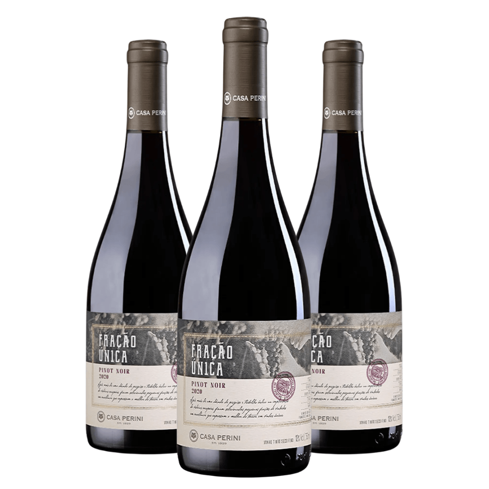 Vinho Casa Perini Fração Única Pinot Noir - 3 Unidades
