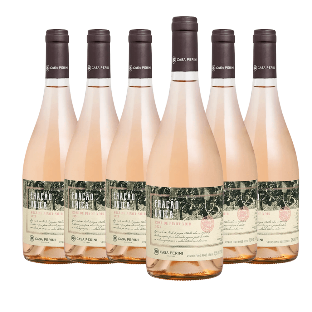 Vinho Casa Perini Fração Única Pinot Noir Rosé - 6 Unidades