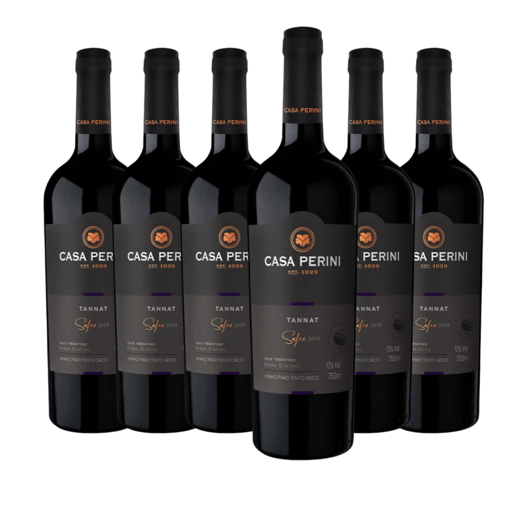 Vinho Casa Perini Vitis Tannat - 6 Unidades