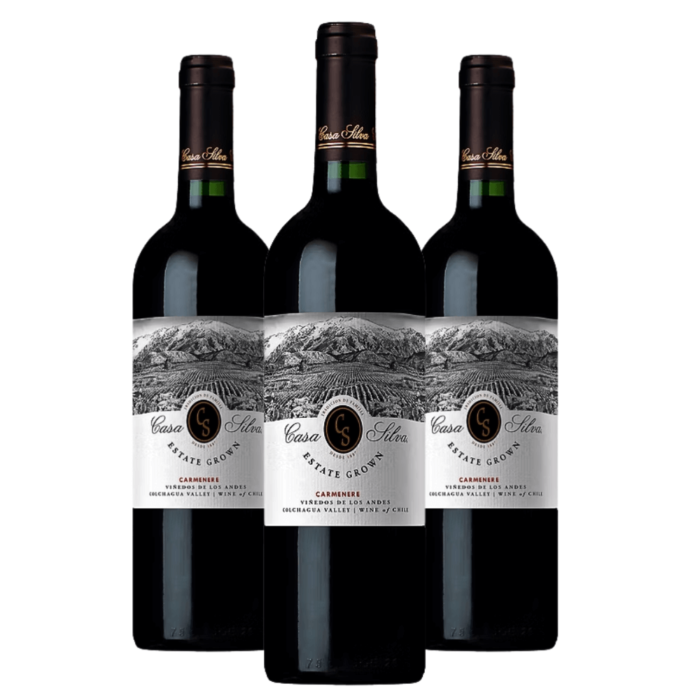 Vinho Casa Silva Estate Grown Carmènére - 3 Unidades