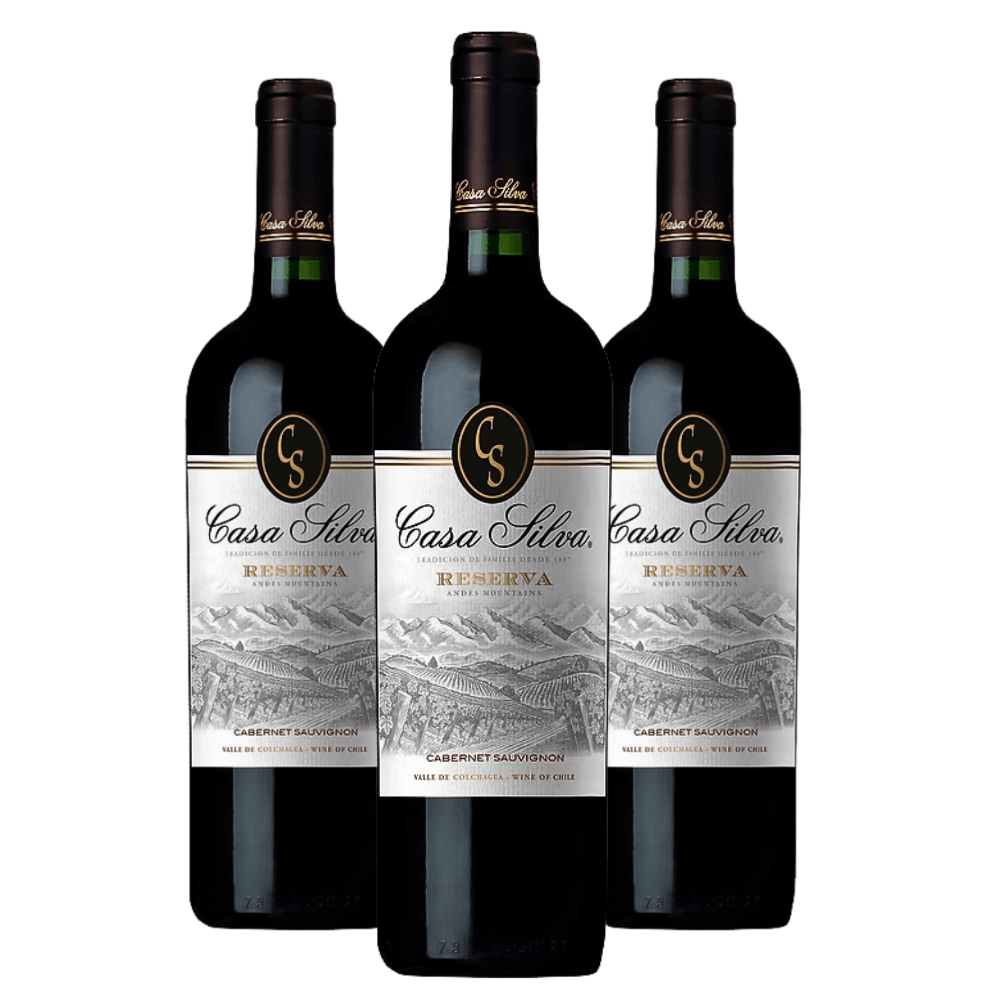 Vinho Casa Silva Reserva Cabernet Sauvignon - 3 Unidades