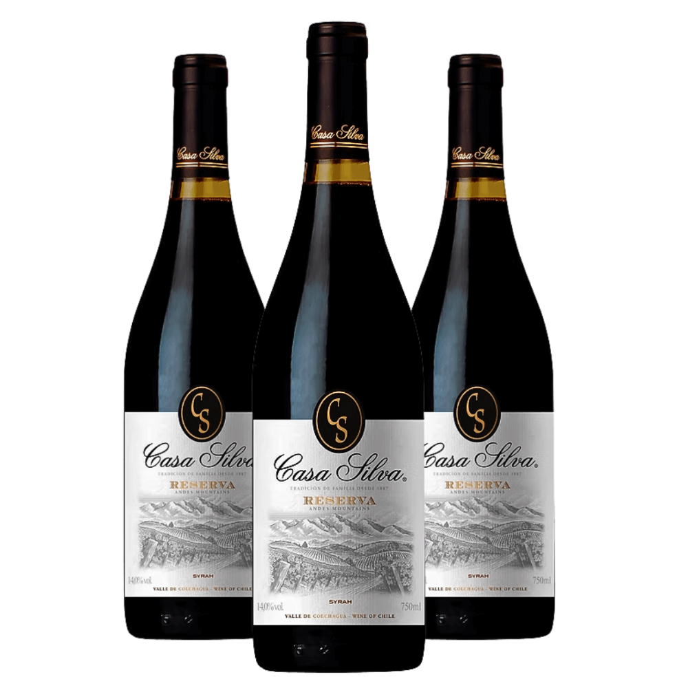 Vinho Casa Silva Reserva Syrah - 3 Unidades