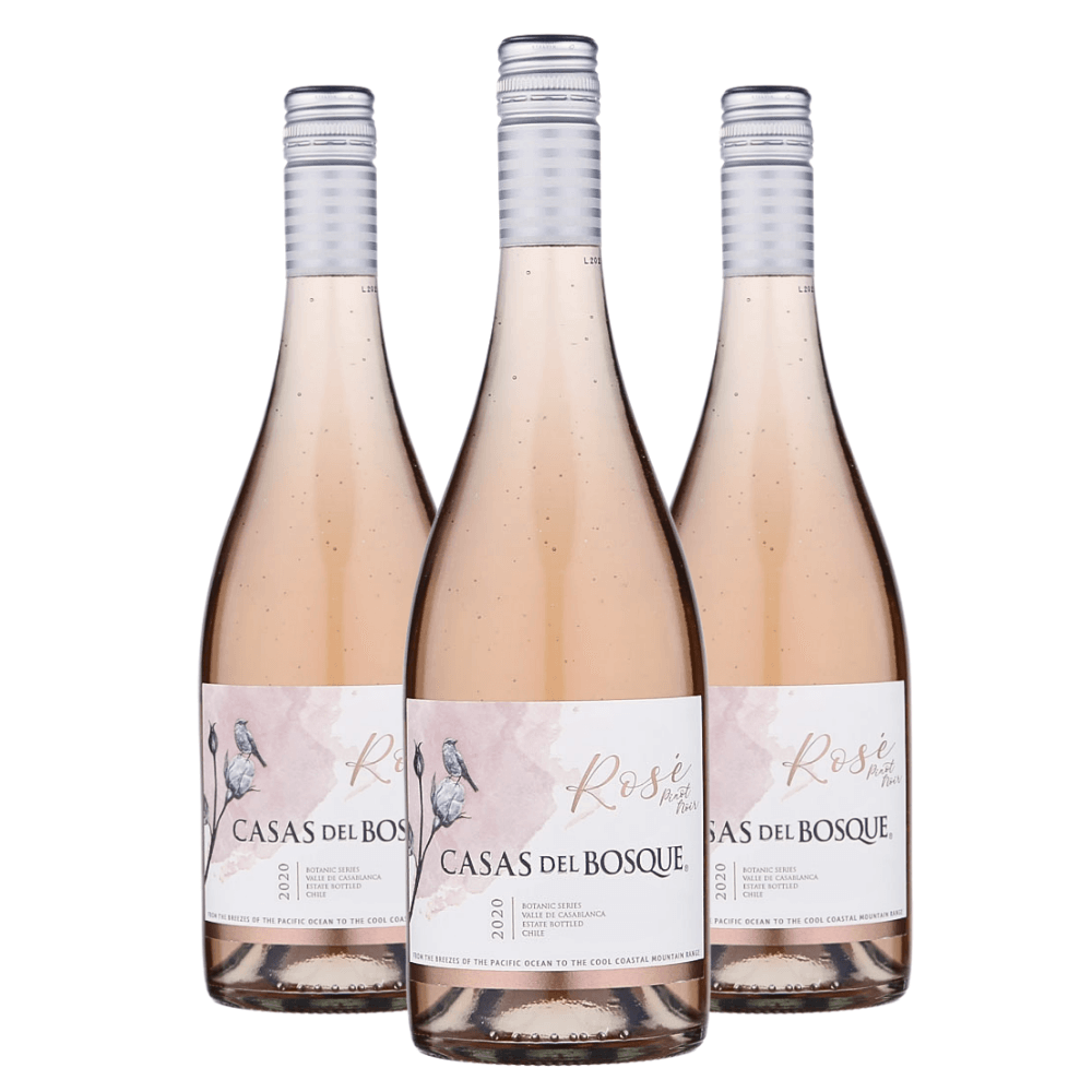 Vinho Casas del Bosque Botanic Series Pinot Noir Rosé - 3 Unidades