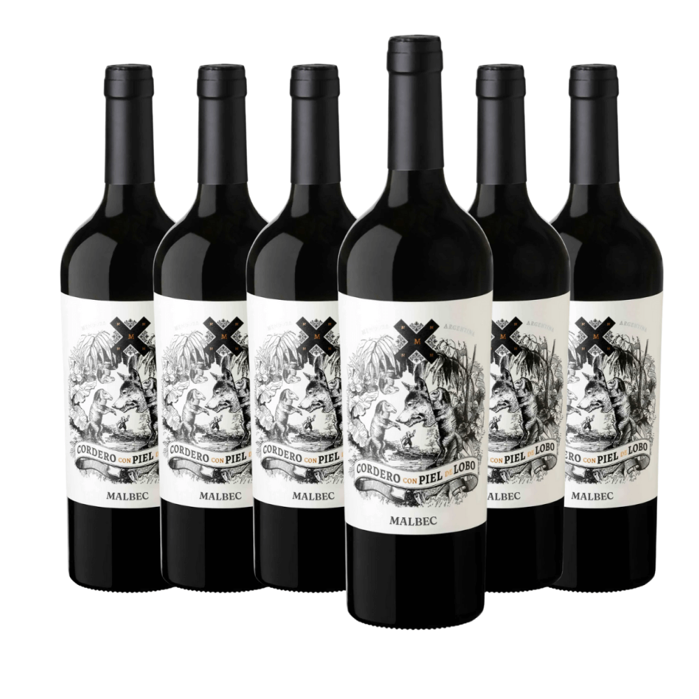 Vinho Cordero Con Piel de Lobo Malbec - 6 Unidades