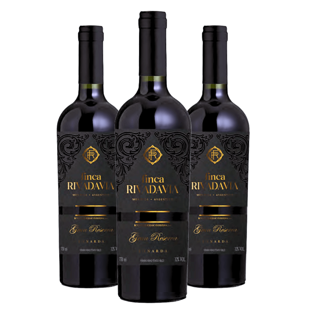 Vinho Finca Rivadavia Gran Reserva Bonarda - 3 Unidades