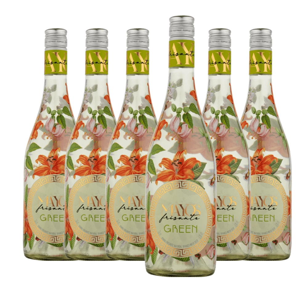 Vinho Frisante Mayos Green Branco - 6 Unidades
