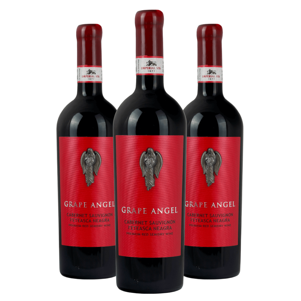 Vinho Grape Angel Cabernet Sauvignon Feteasca Neagra Late Harvest - 3 Unidades