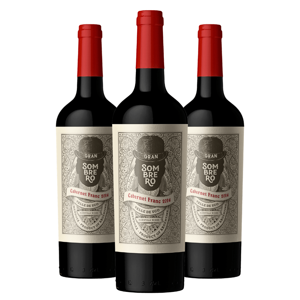 Vinho Huentala Wines Gran Sombrero Cabernet Franc - 3 Unidades