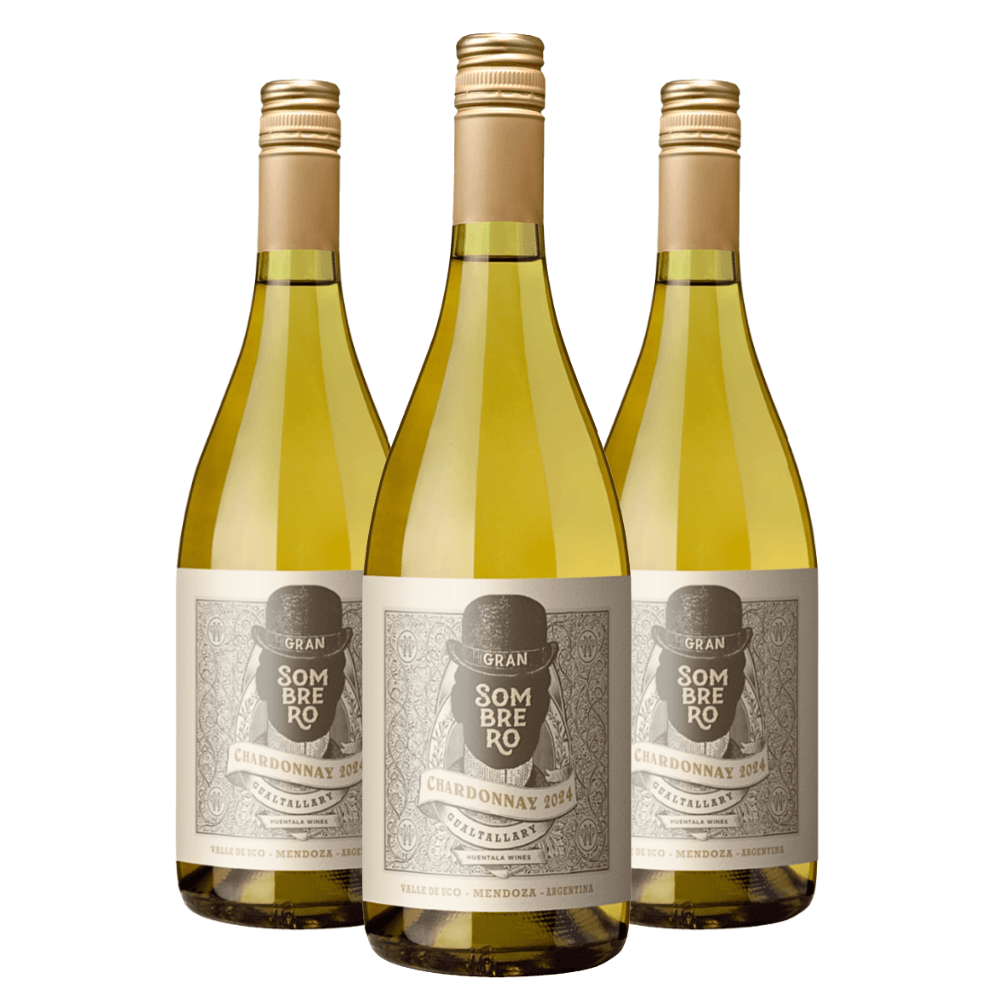 Vinho Huentala Wines Gran Sombrero Chardonnay - 3 Unidades