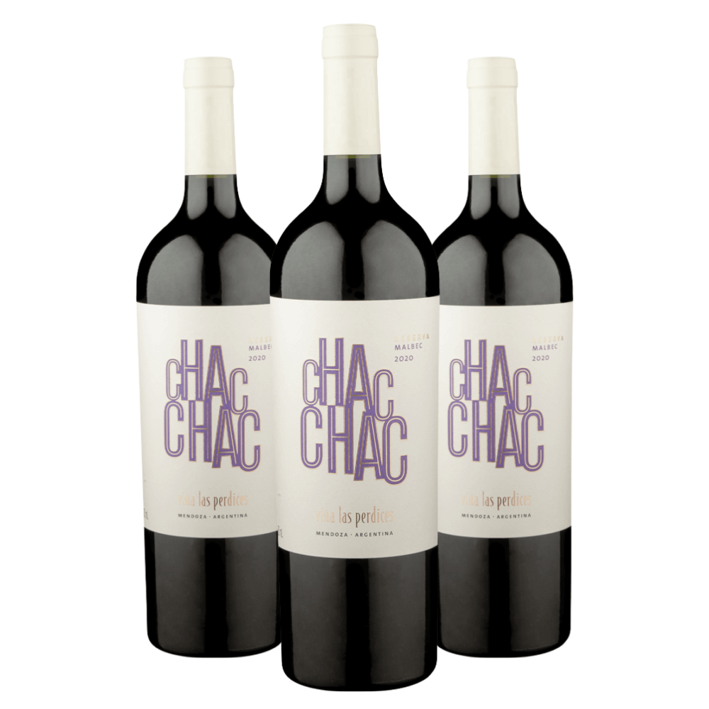 Vinho Las Perdices Chac Chac Reserva Malbec - 3 Unidades
