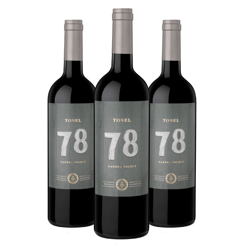 Vinho Los Toneles Tonel 78 Barrel Select Malbec Bonarda - 3 Unidades