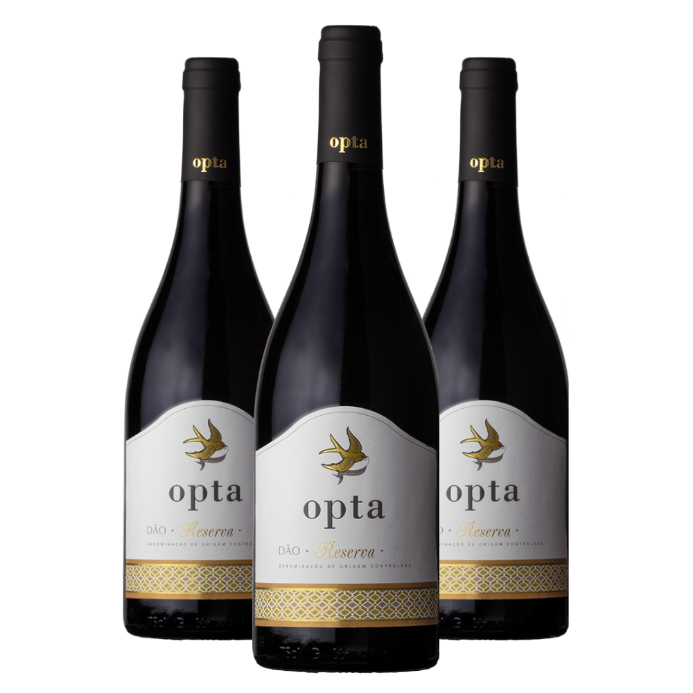 Vinho Opta Dão DOC Tinto Reserva - 3 Unidades