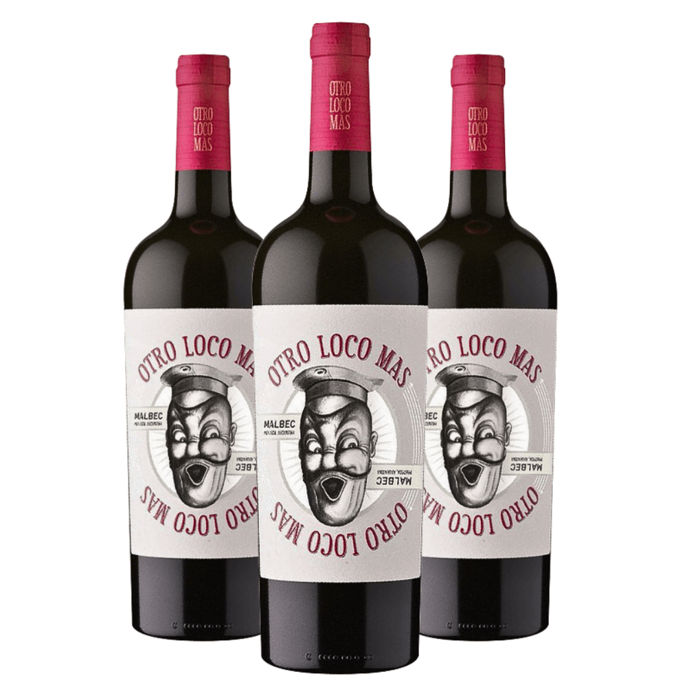 Vinho Otro Loco Más Malbec - 3 Unidades