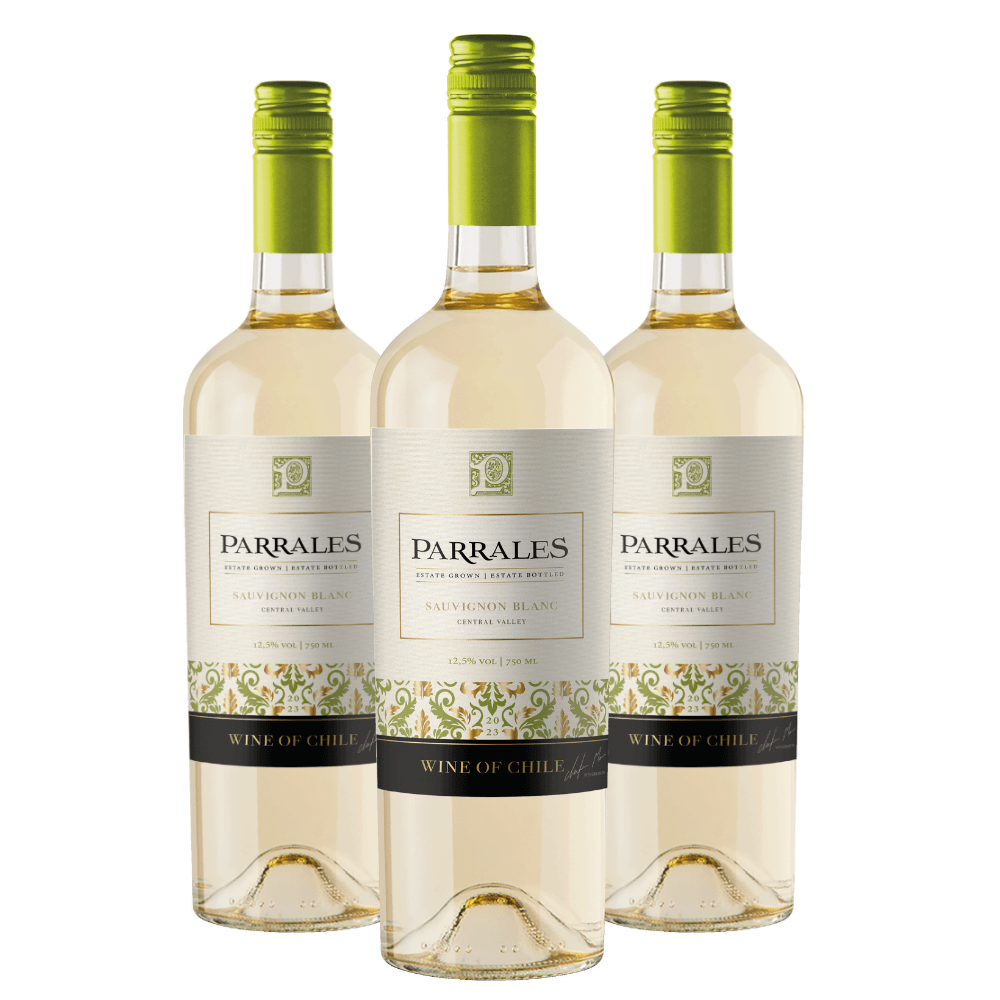 Vinho Parrales Sauvingnon Blanc - 3 Unidades