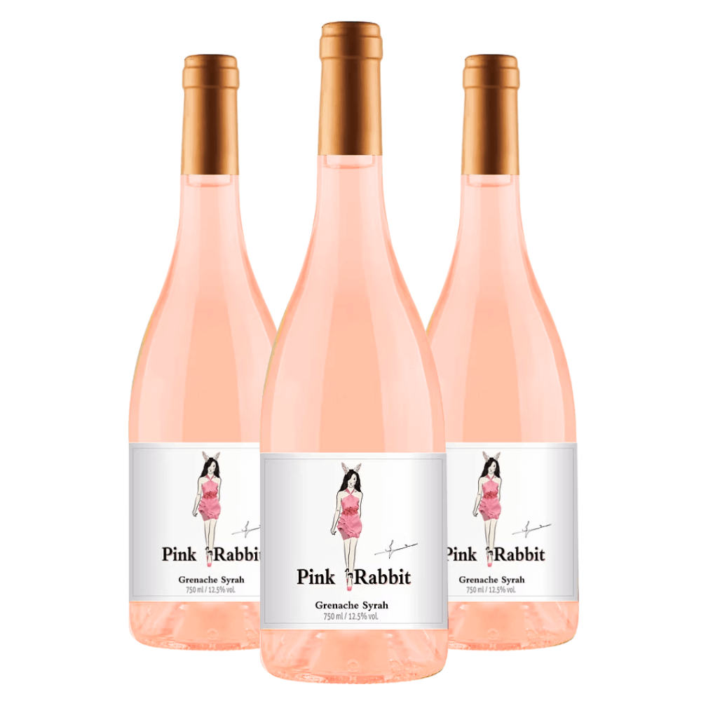 Vinho Rabbit Family Wines Pink Rabbit Garnacha Syrah Rosé - 3 Unidades