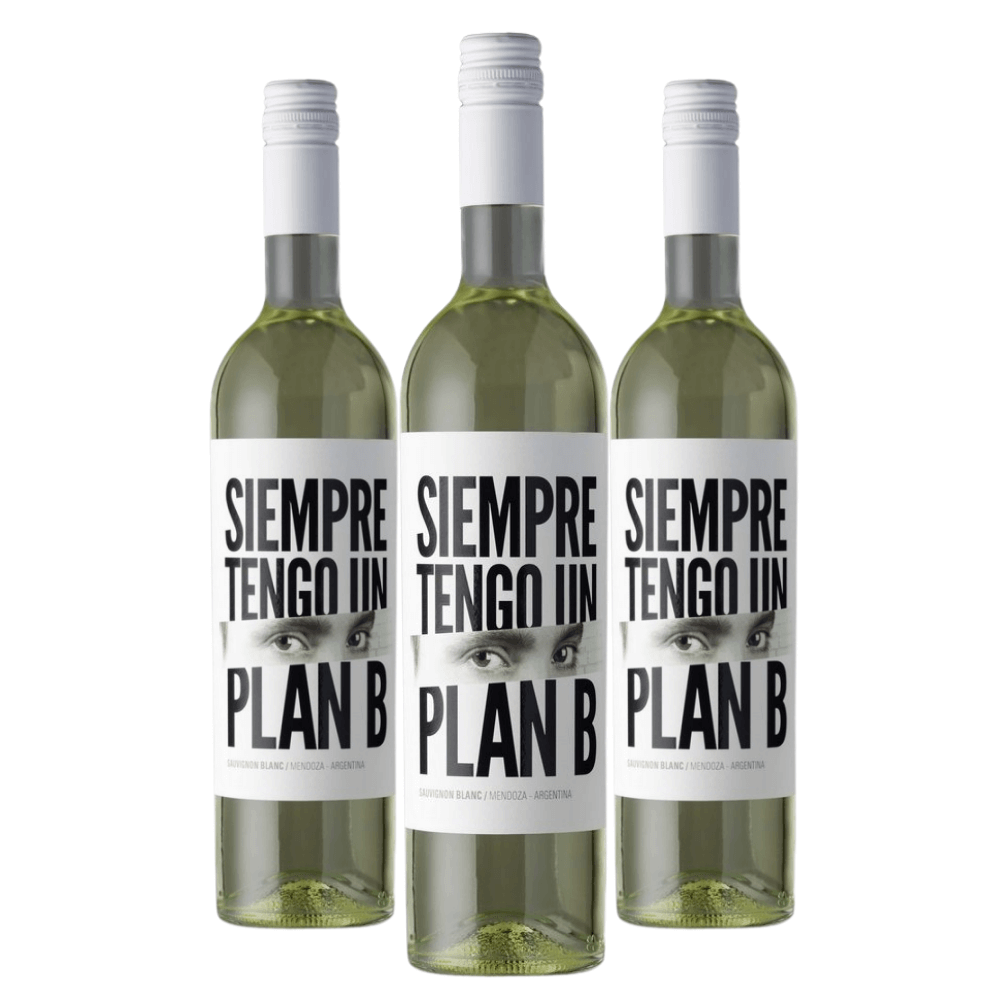 Vinho Siempre Tengo Un Plan B Sauvignon Blanc - 3 Unidades