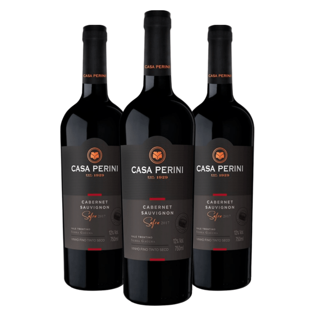Vinho Tinto Casa Perini Cabernet Sauvignon - 3 Unidades