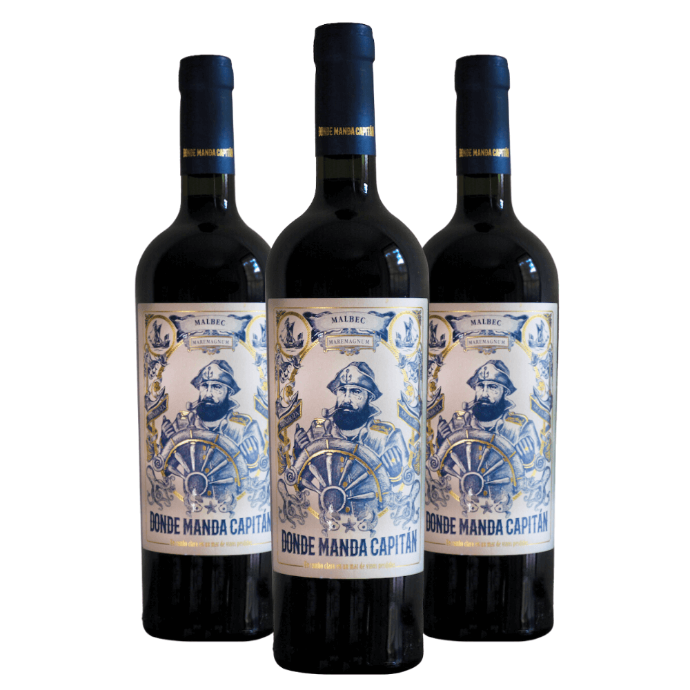 Vinho Tinto Donde Manda Capitan Malbec - 3 Unidades