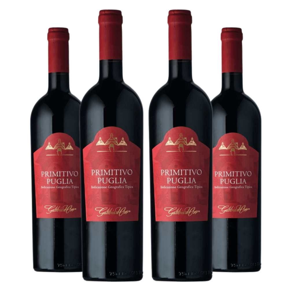 Vinho Tinto Primitivo Puglia IGT Gabbia d'Oro - 4 Unidades