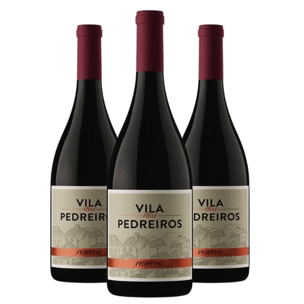 Vinho Vila dos Pedreiros Lisboa Tinto Reserva - 3 Unidades