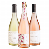 Kit Vinhos Casaeva Essência: Chardonnay, Rosé, Espumante Moscatel Rosé