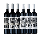 Kit Vinhos Siempre Tengo Un Plan B: 3 Cabernet Sauvignon, 3 Bonarda